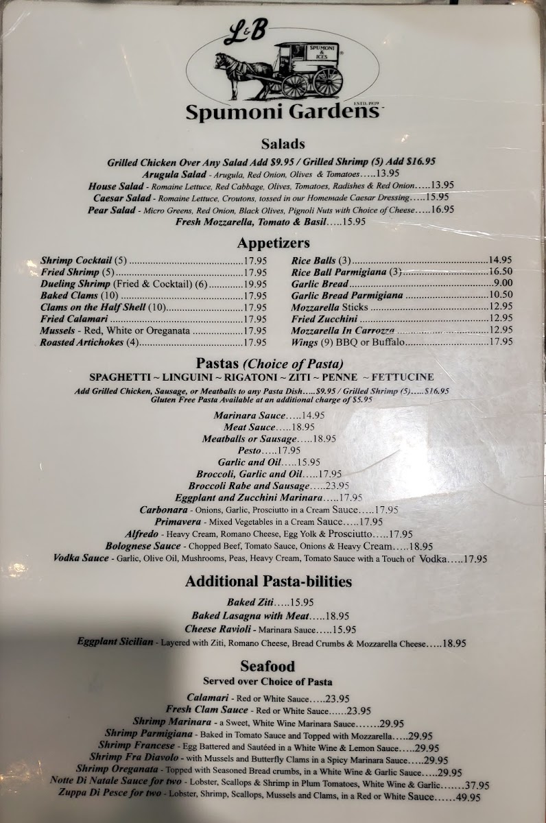 L&B Spumoni Gardens Menu - Image 3